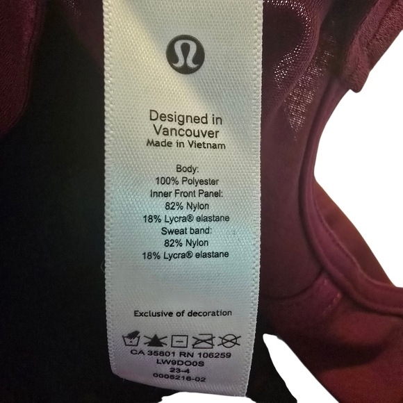 lululemon Burgundy Deep Luxe Baller Hat Athletic Lightweight Cap NWT - Picture 5 of 9